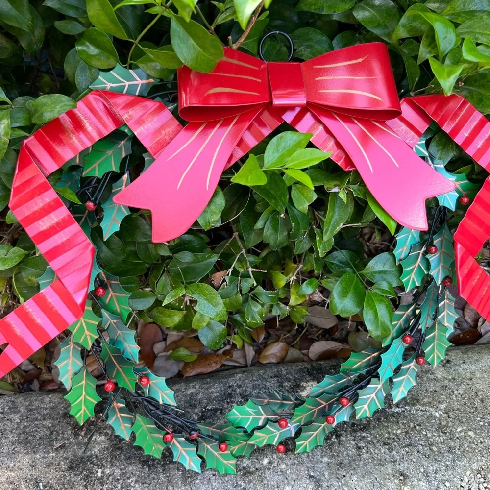 Metallic Christmas wreath